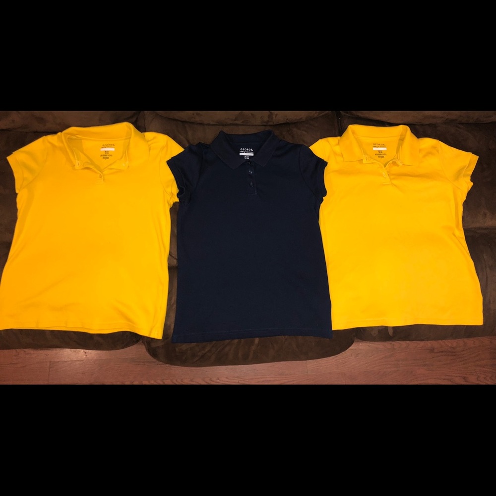 3 girls uniform tops size 14-16!
